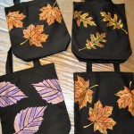 Painted quilted bag